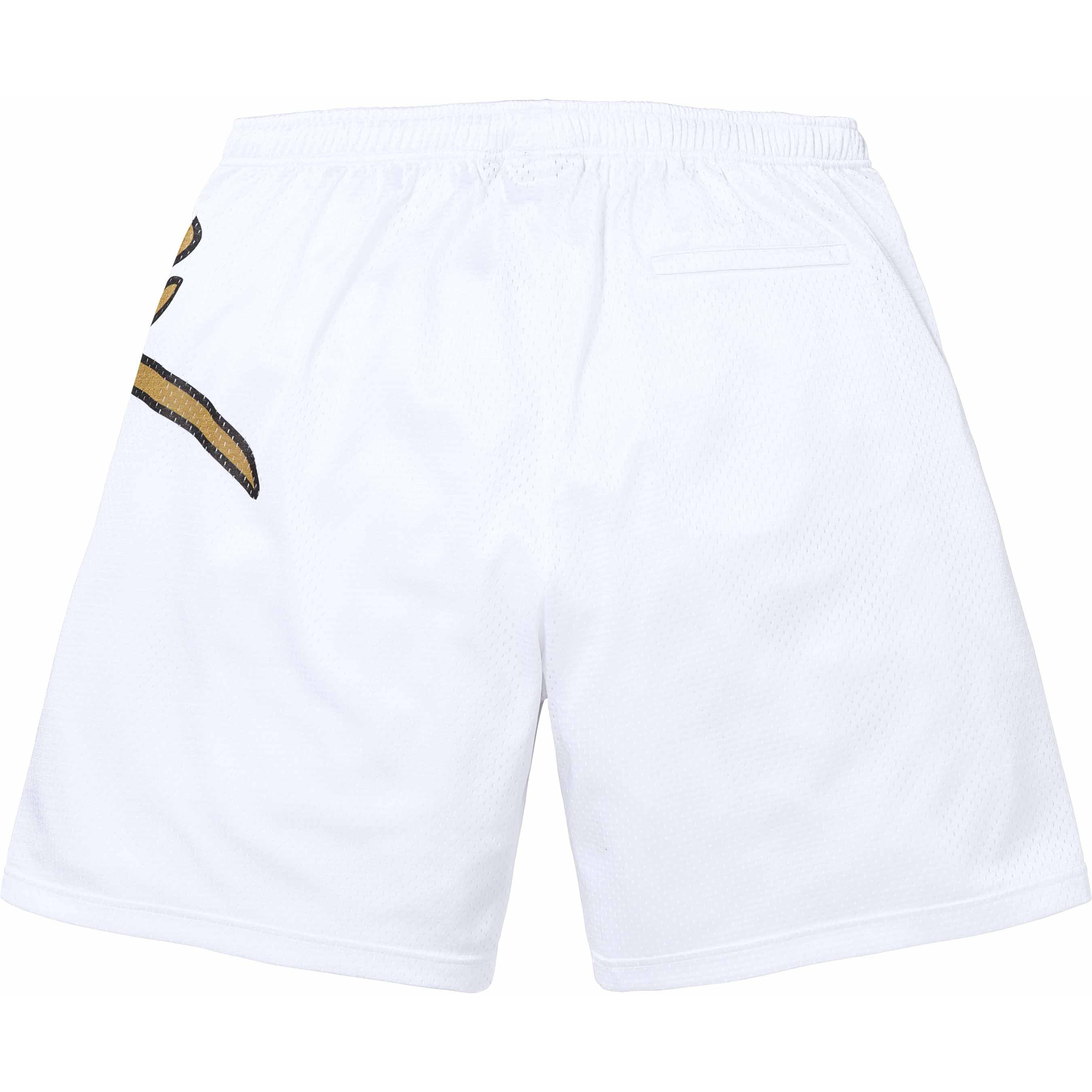 Supreme Big Script Mesh Short (SS24) - White - $110