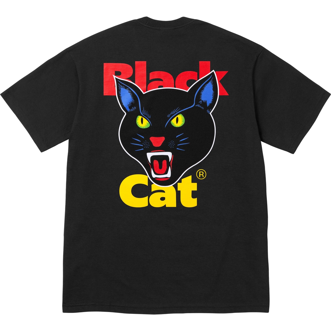 Supreme Black Cat Tee (SS24) - Black - $44