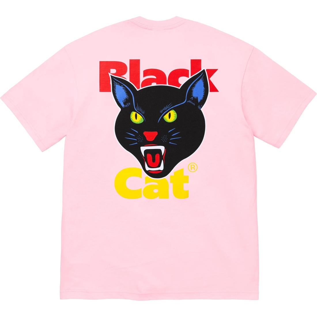 Supreme Black Cat Tee (SS24) - Light Pink - $44