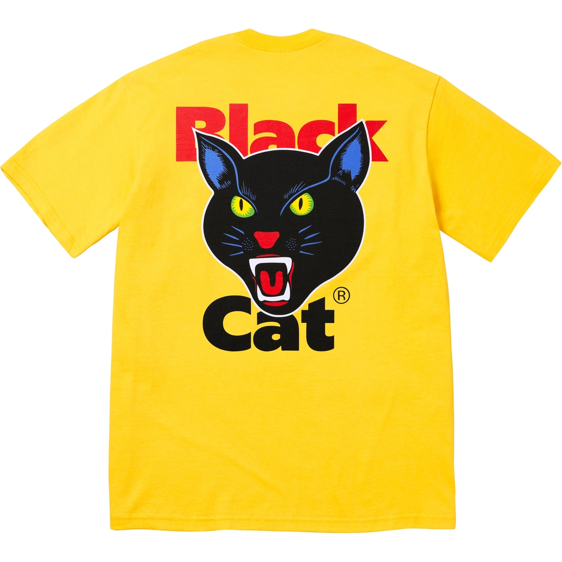 Supreme Black Cat Tee (SS24) - Yellow - $44