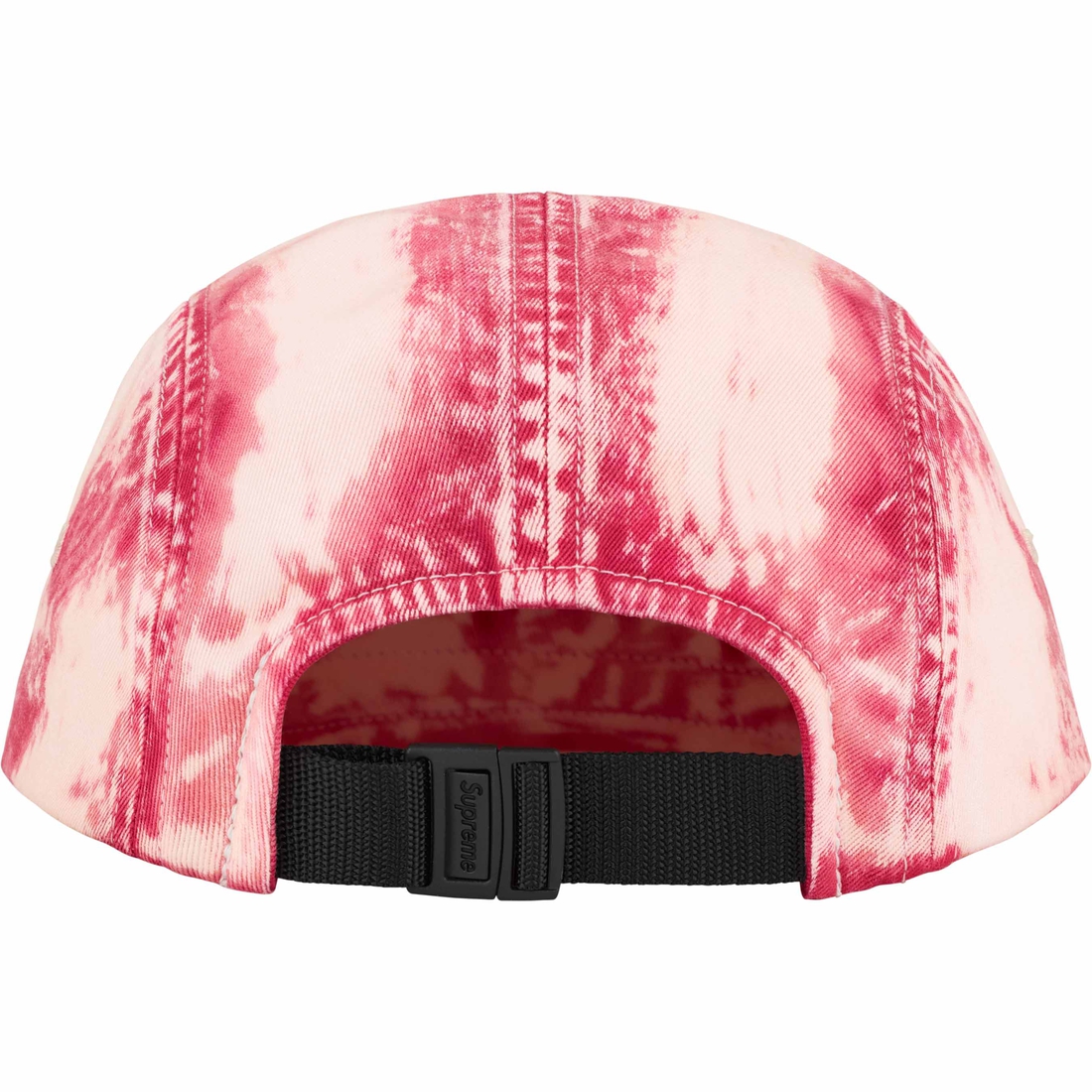 Supreme Bleached Chino Camp Cap (SS24) - Red - $54