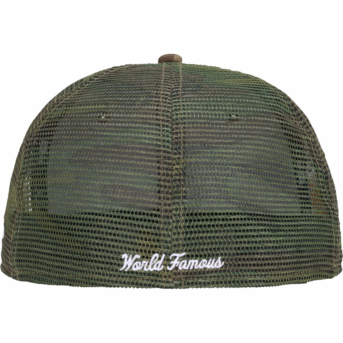 Supreme Box Logo Mesh Back New Era (SS24) - Woodland Camo - $54