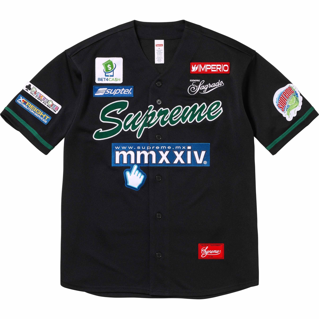 Supreme Chosen One Baseball Jersey (SS24) - Black - $138