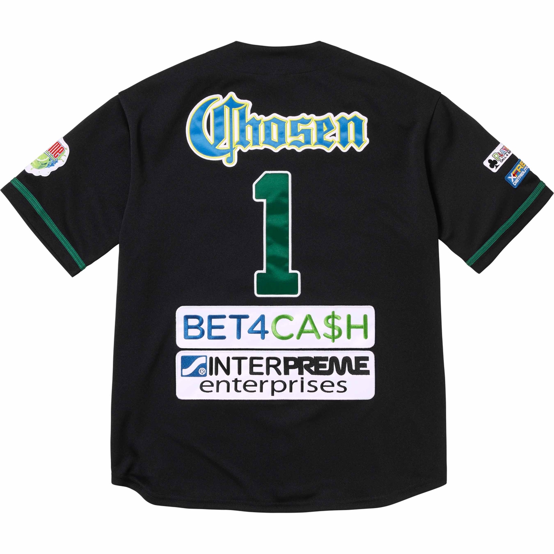 Supreme Chosen One Baseball Jersey (SS24) - Black - $138