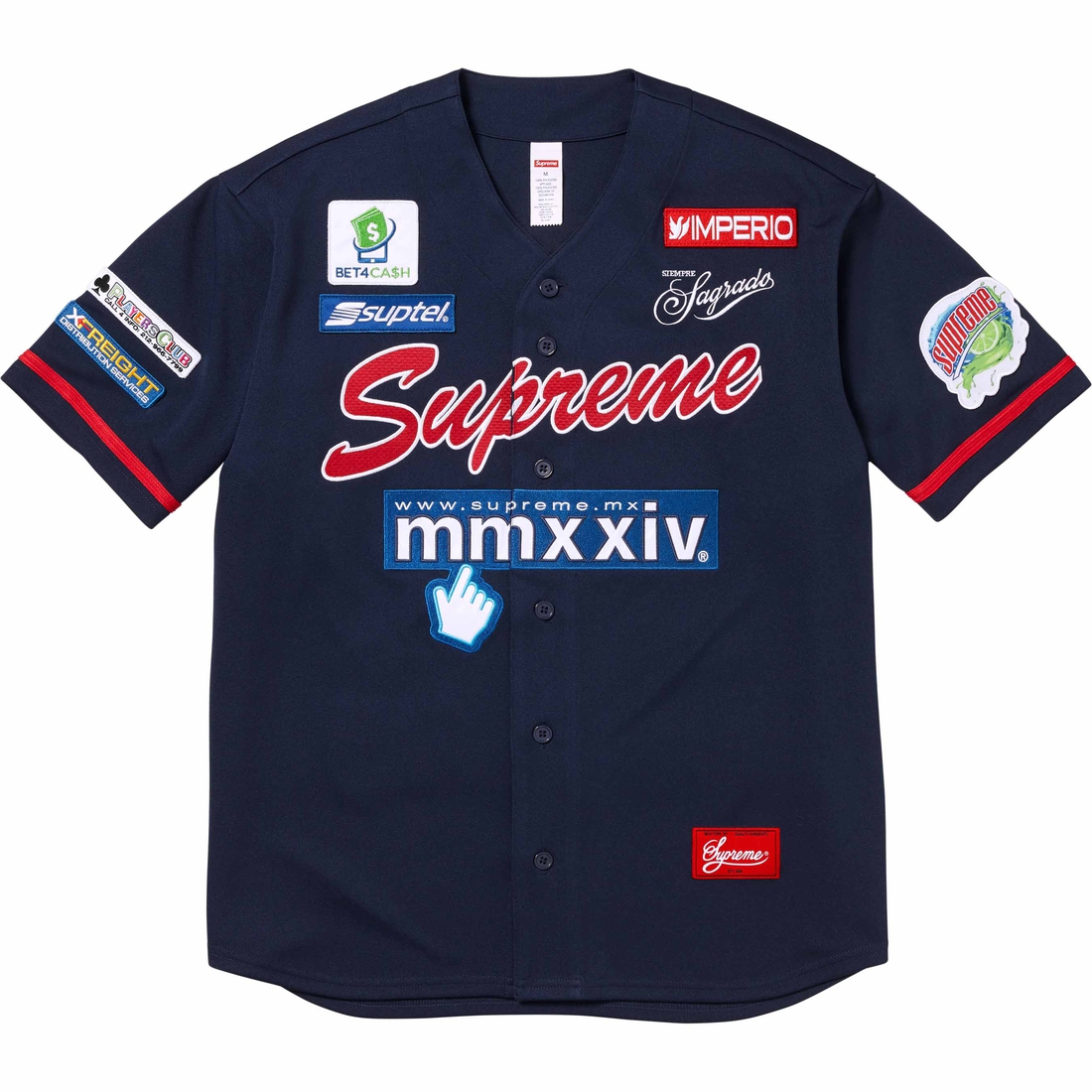 Supreme Chosen One Baseball Jersey (SS24) - Navy - $138