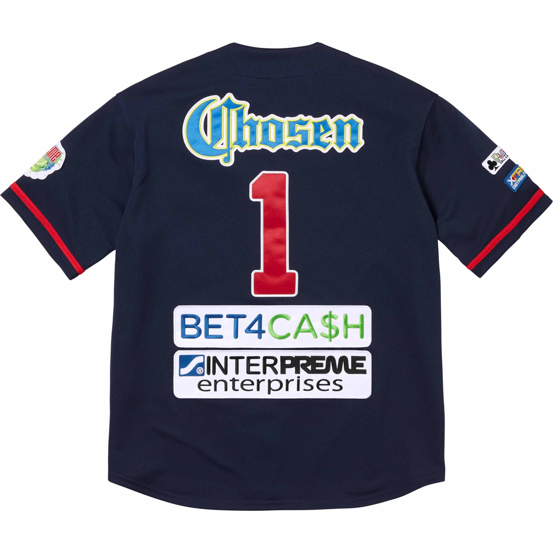 Supreme Chosen One Baseball Jersey (SS24) - Navy - $138