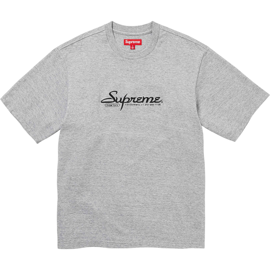 Supreme Contact S S Top (SS24) - Heather Grey - $78