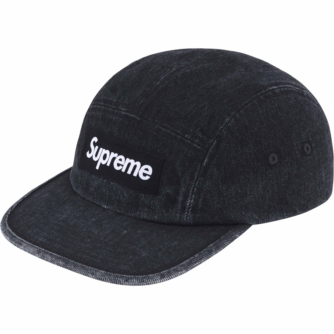 Supreme Denim Camp Cap (SS24) - Black - $48