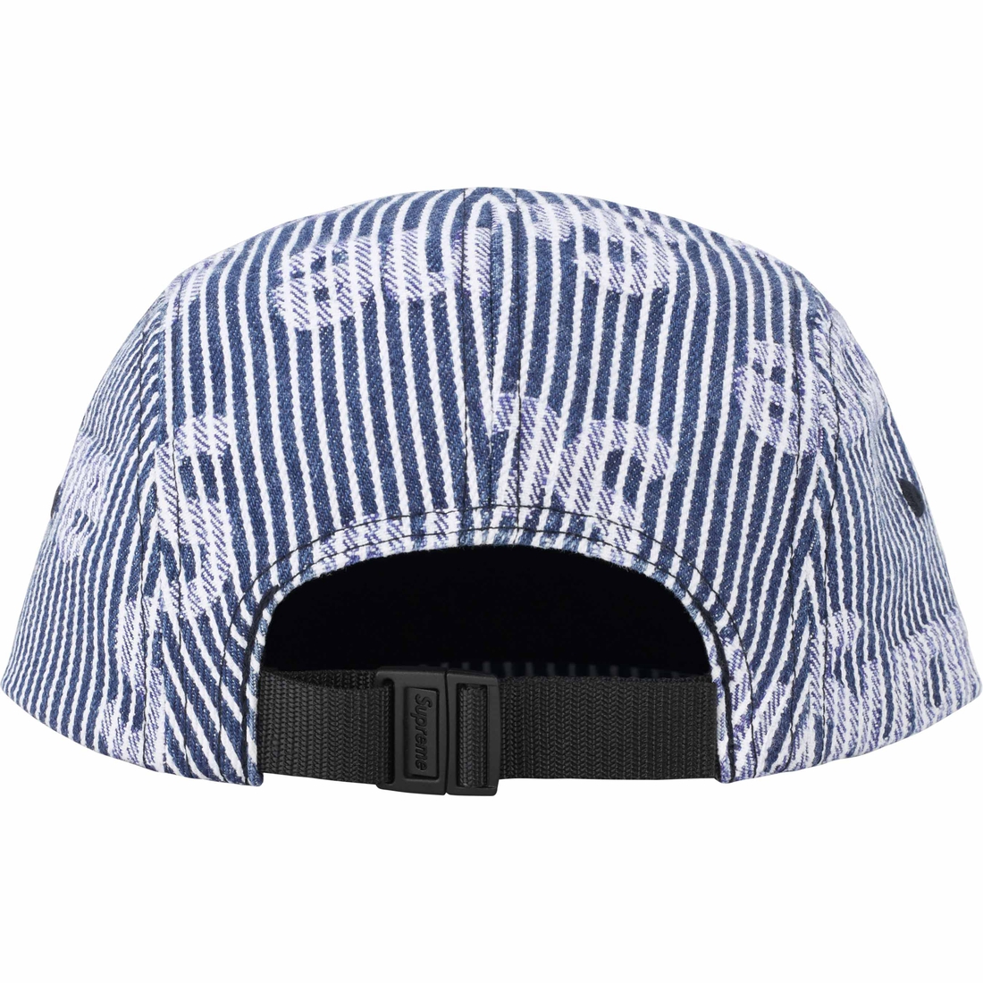 Supreme Denim Camp Cap (SS24) - Stripe - $48