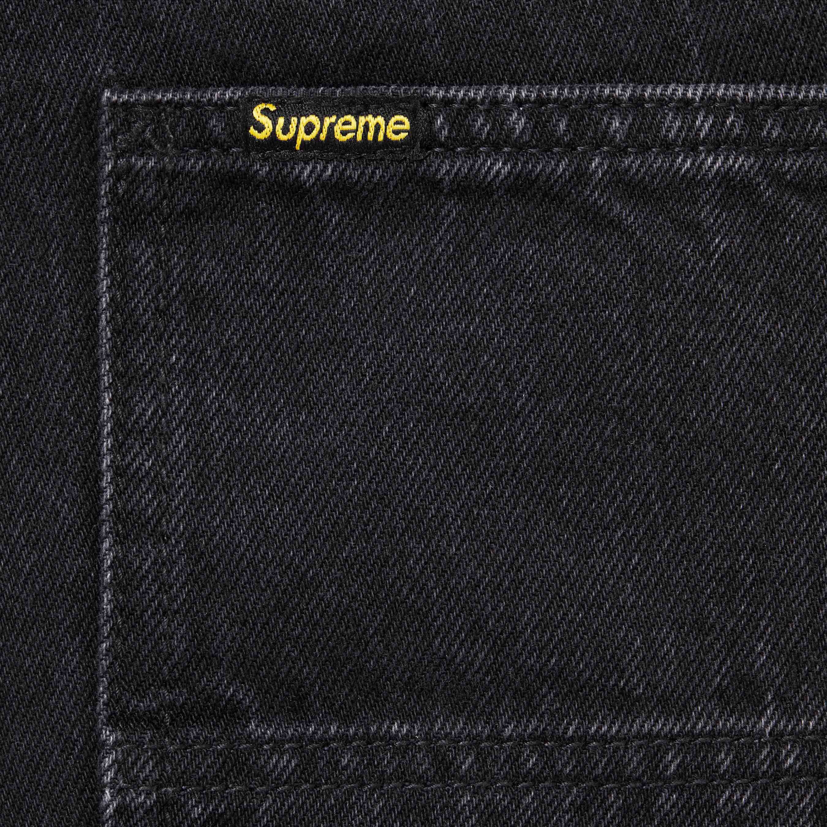 Supreme Denim Painter Pant (SS24) - Black - $178