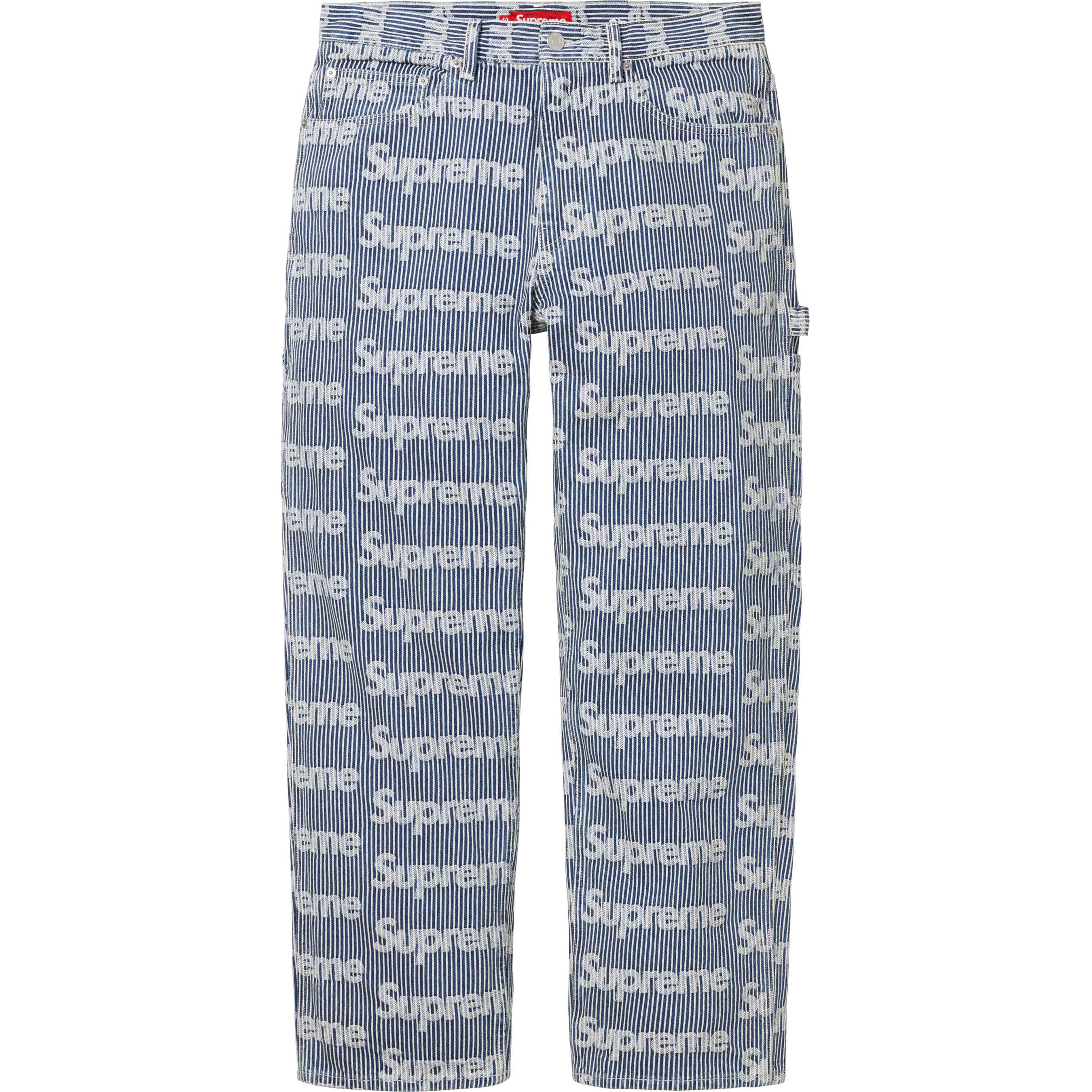 Supreme Denim Painter Pant (SS24) - Stripe - $178