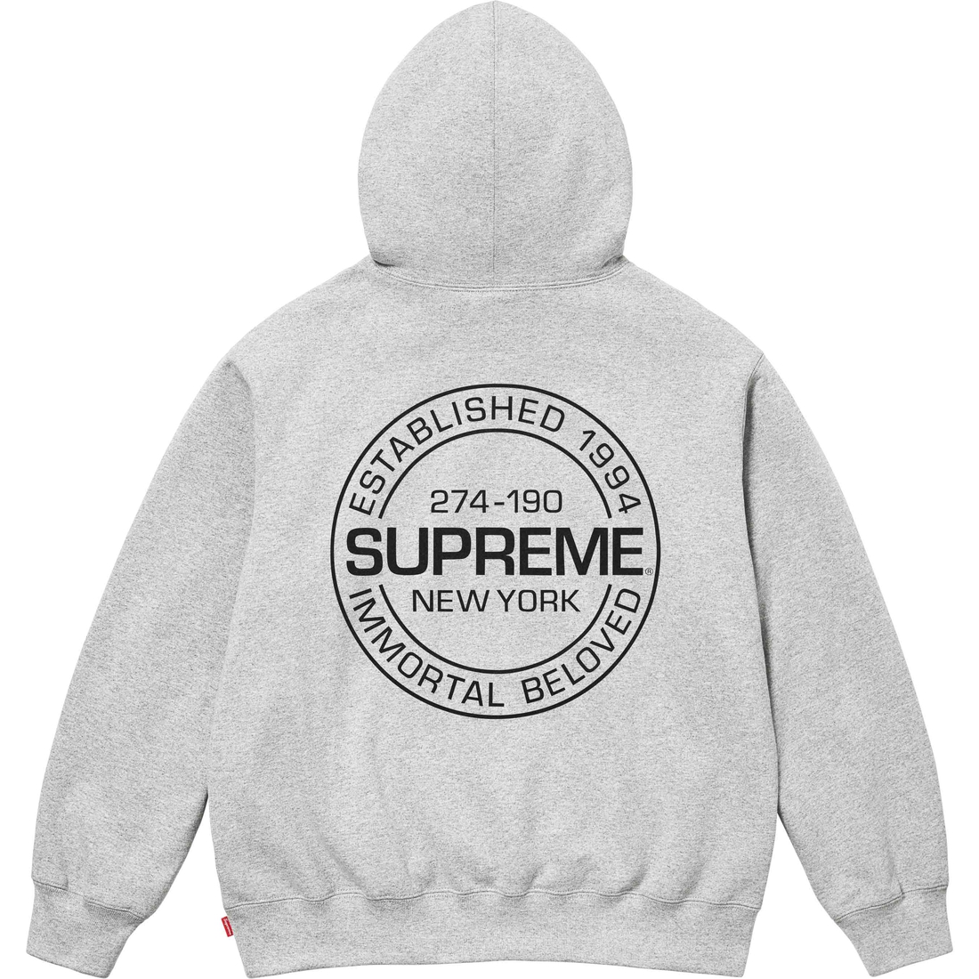 Supreme Immortal Hooded Sweatshirt (SS24) - Heather Grey - $158
