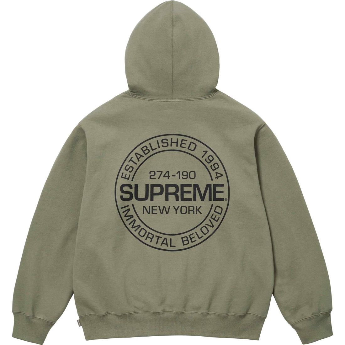 Supreme Immortal Hooded Sweatshirt (SS24) - Light Olive - $158