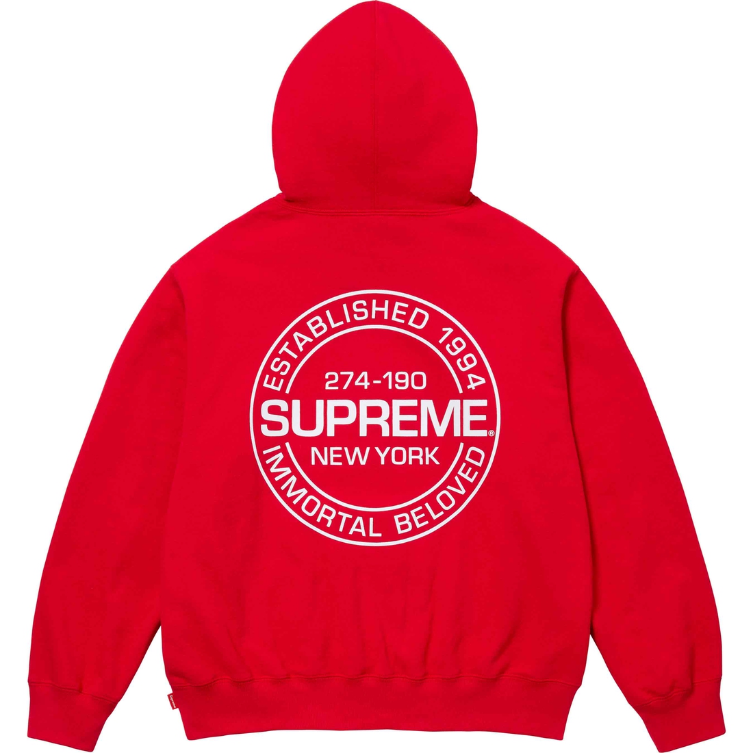 Supreme Immortal Hooded Sweatshirt (SS24) - Red - $158