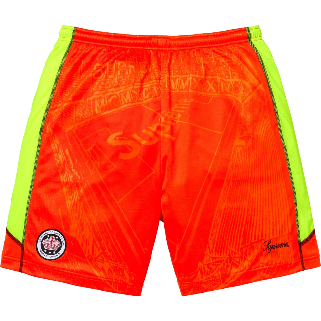 Supreme Jacquard Soccer Short (SS24) - Orange - $98