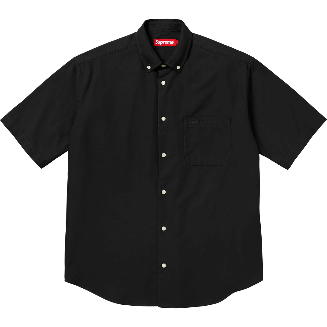 Supreme Loose Fit S S Oxford Shirt (SS24) - Black - $128