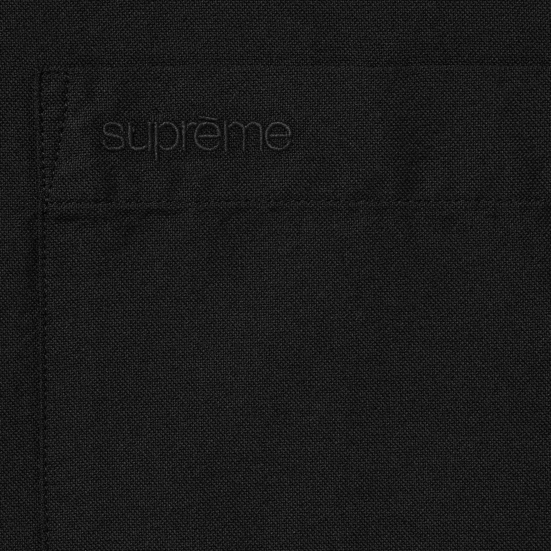 Supreme Loose Fit S S Oxford Shirt (SS24) - Black - $128