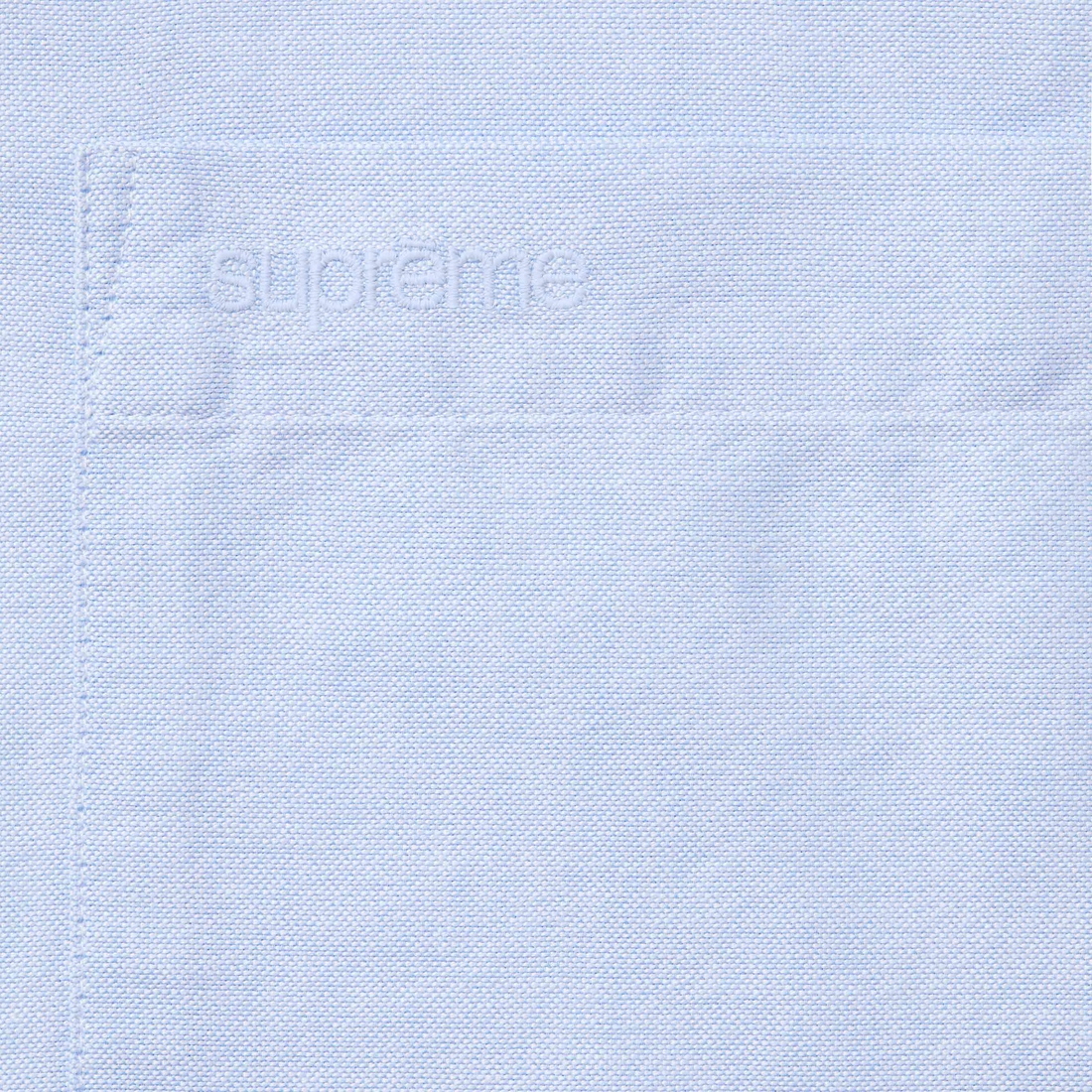 Supreme Loose Fit S S Oxford Shirt (SS24) - Light Blue - $128
