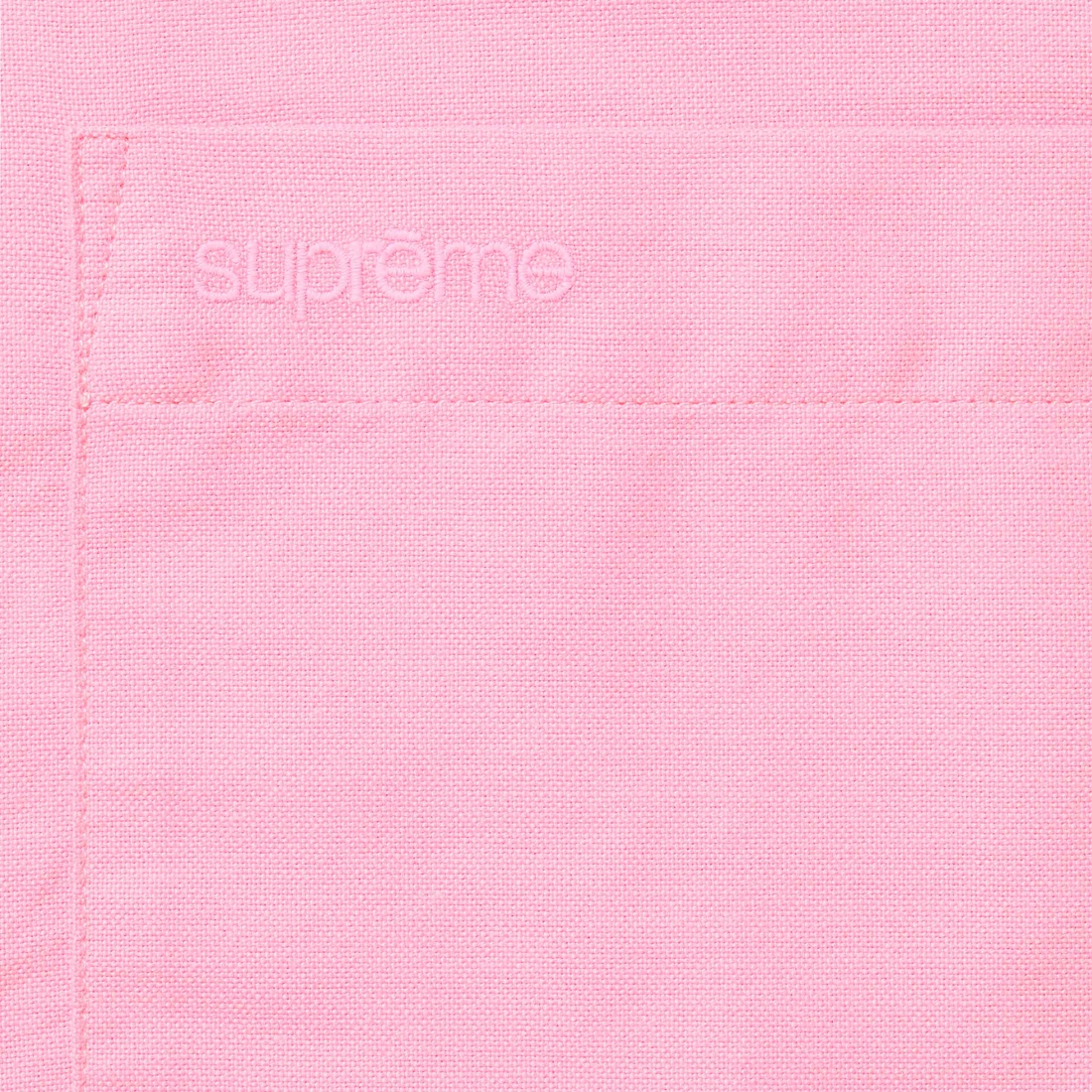 Supreme Loose Fit S S Oxford Shirt (SS24) - Pink - $128