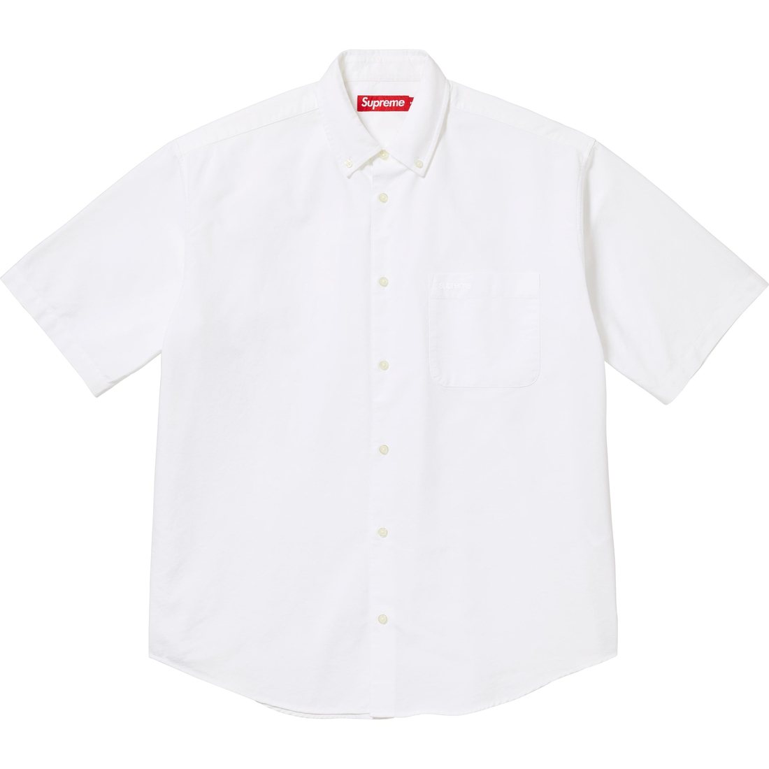 Supreme Loose Fit S S Oxford Shirt (SS24) - White - $128