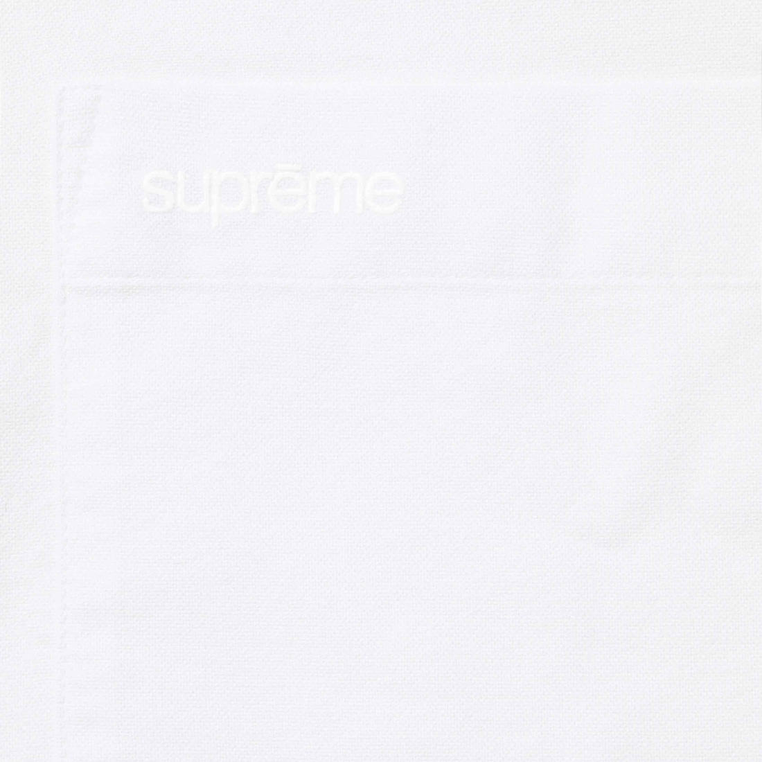 Supreme Loose Fit S S Oxford Shirt (SS24) - White - $128