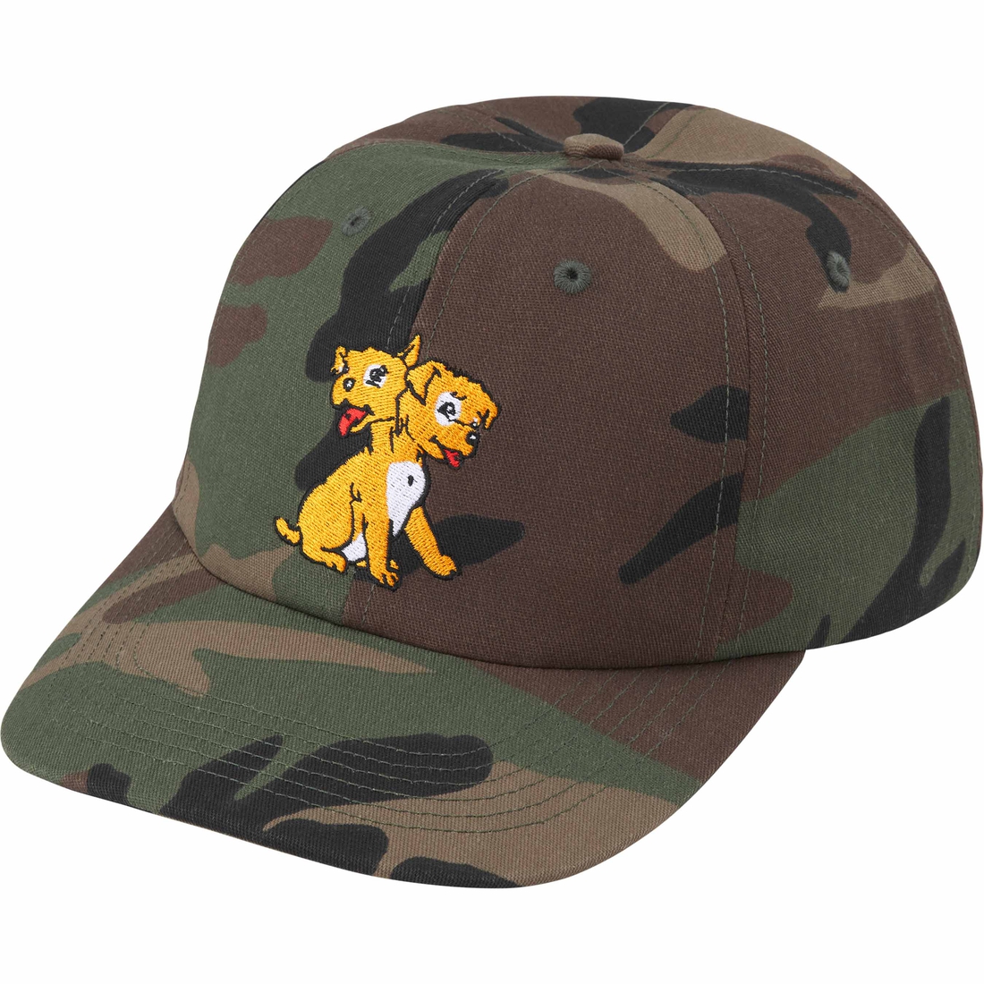 Supreme Melvins 6-Panel (SS24) - Woodland Camo - $54