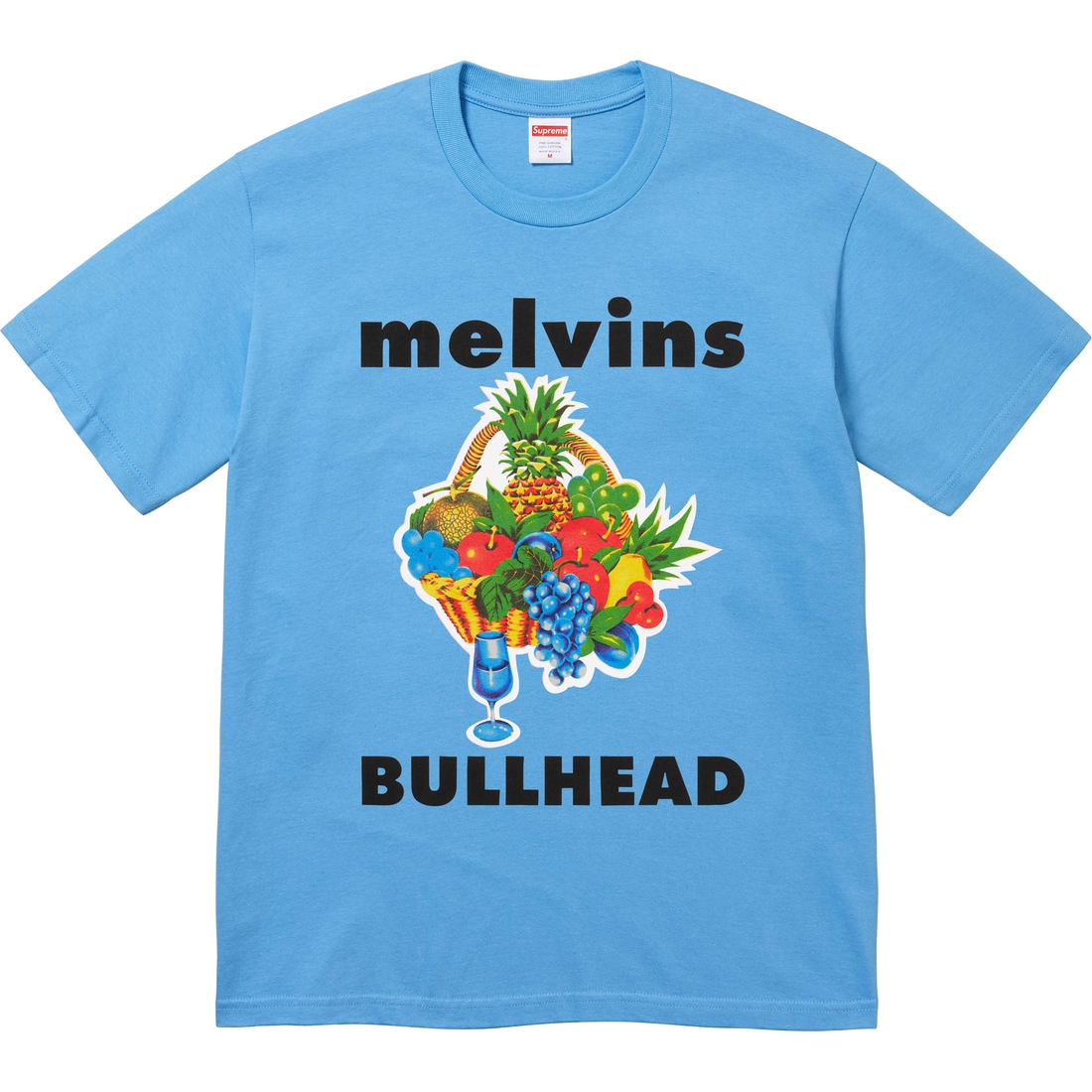 Supreme Melvins Bullhead Tee (SS24) - Bright Blue - $48