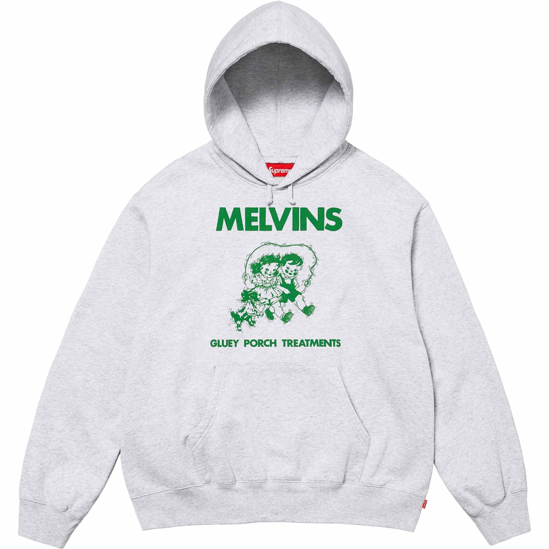 Supreme Melvins Hooded Sweatshirt (SS24) - Ash Grey - $168