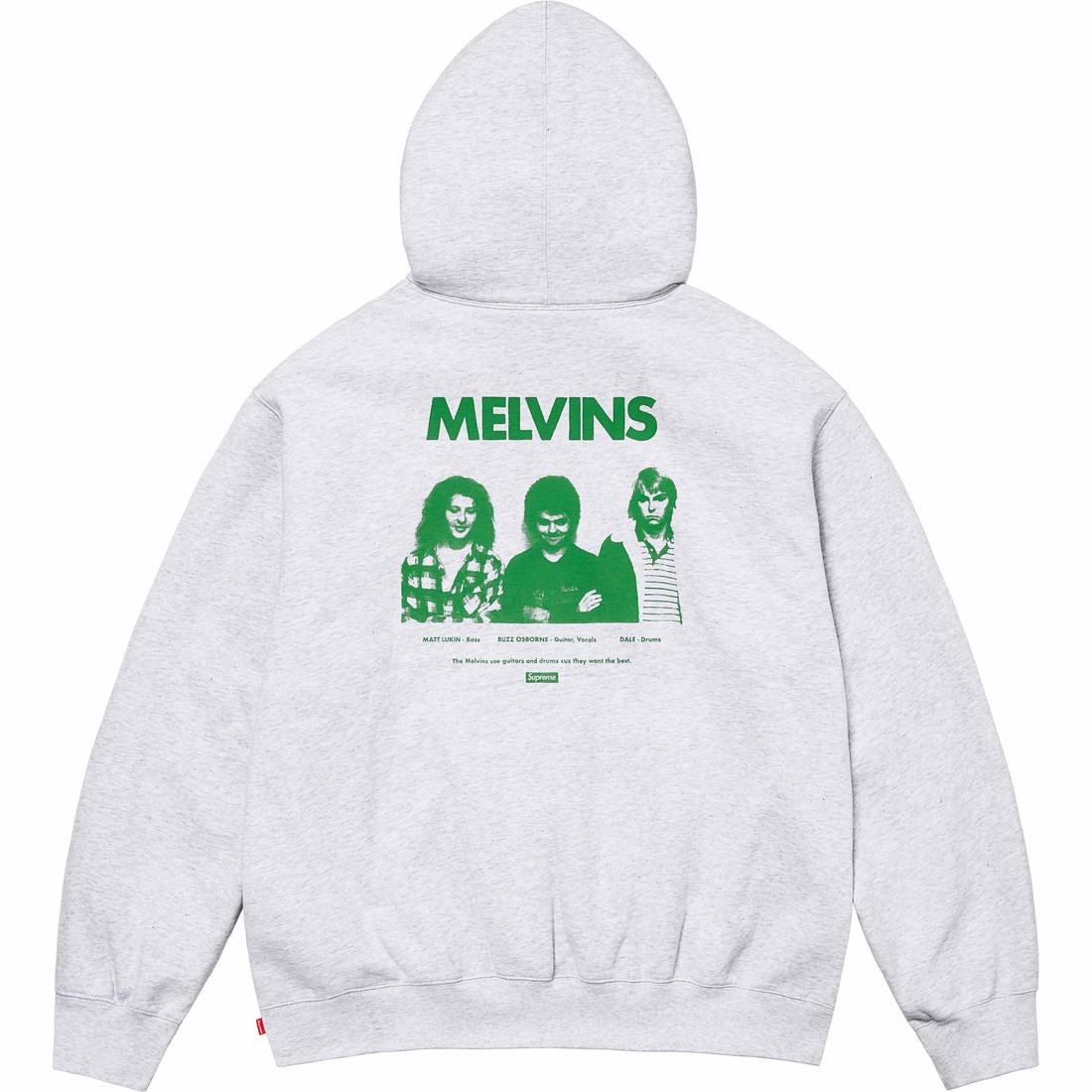 Supreme Melvins Hooded Sweatshirt (SS24) - Ash Grey - $168