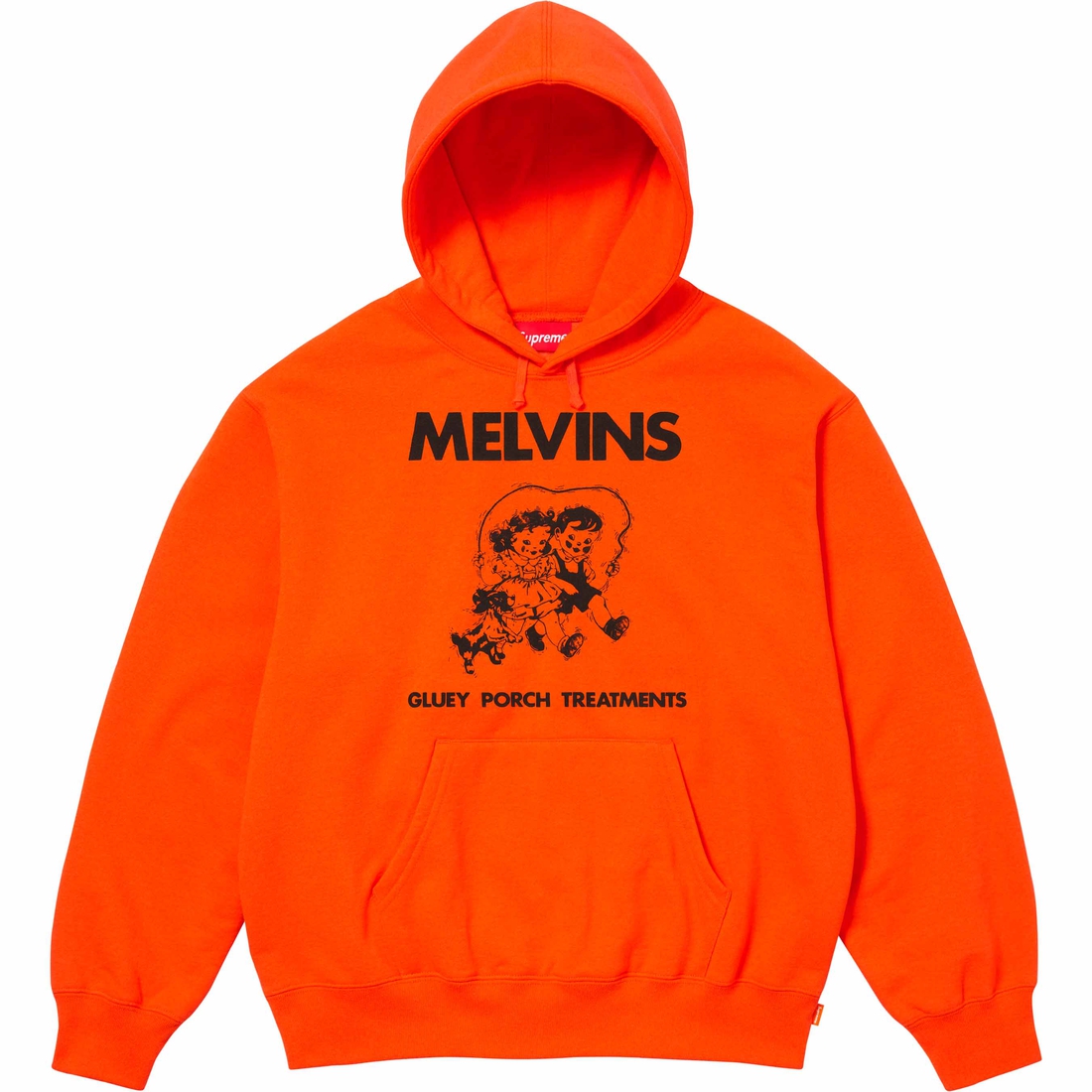 Supreme Melvins Hooded Sweatshirt (SS24) - Bright Orange - $168