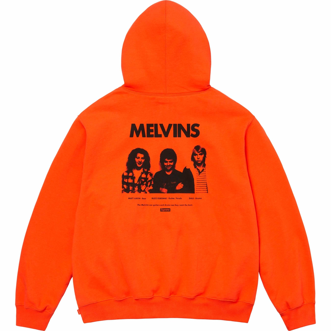 Supreme Melvins Hooded Sweatshirt (SS24) - Bright Orange - $168
