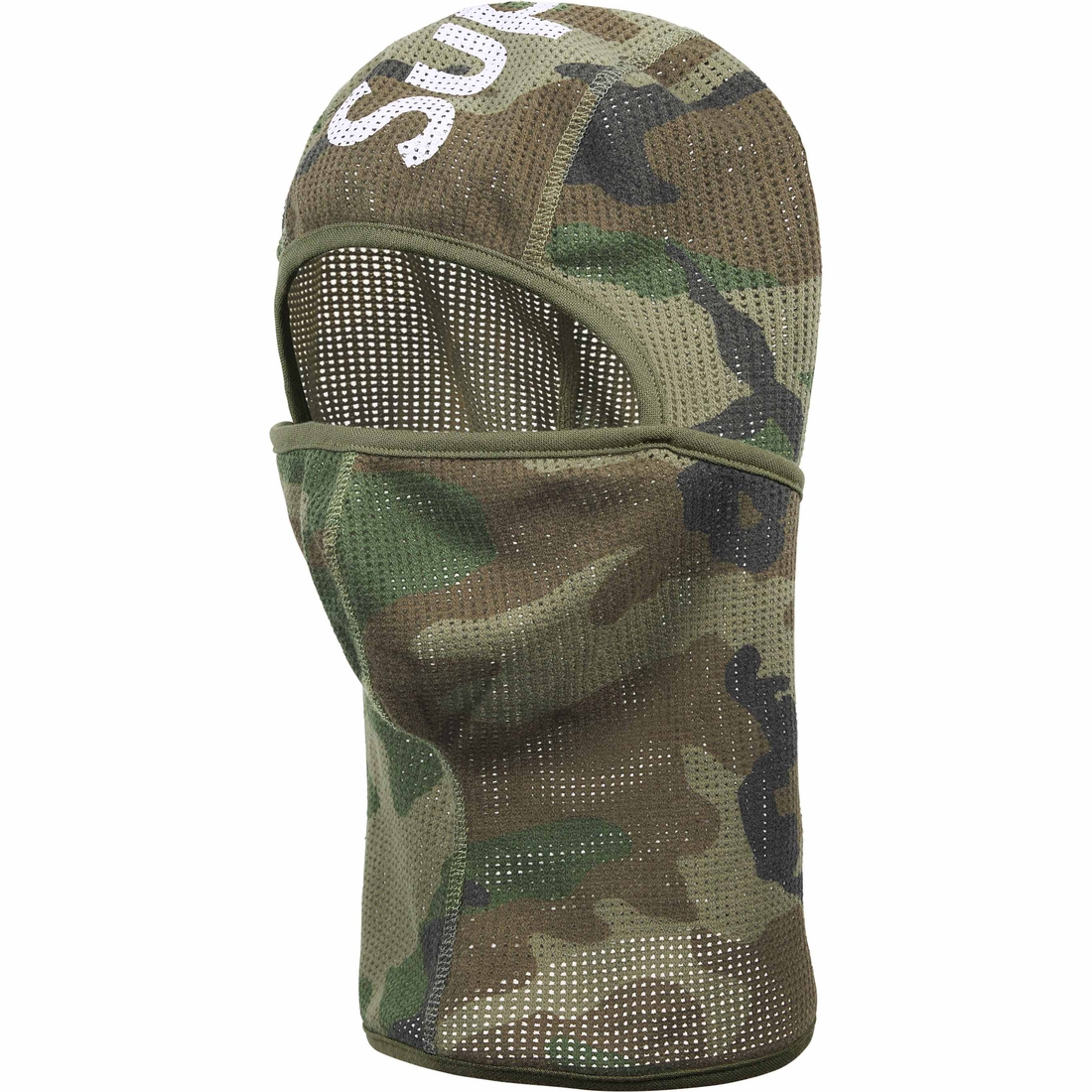 Supreme Mesh Lightweight Balaclava (SS24) - Woodland Camo - $36