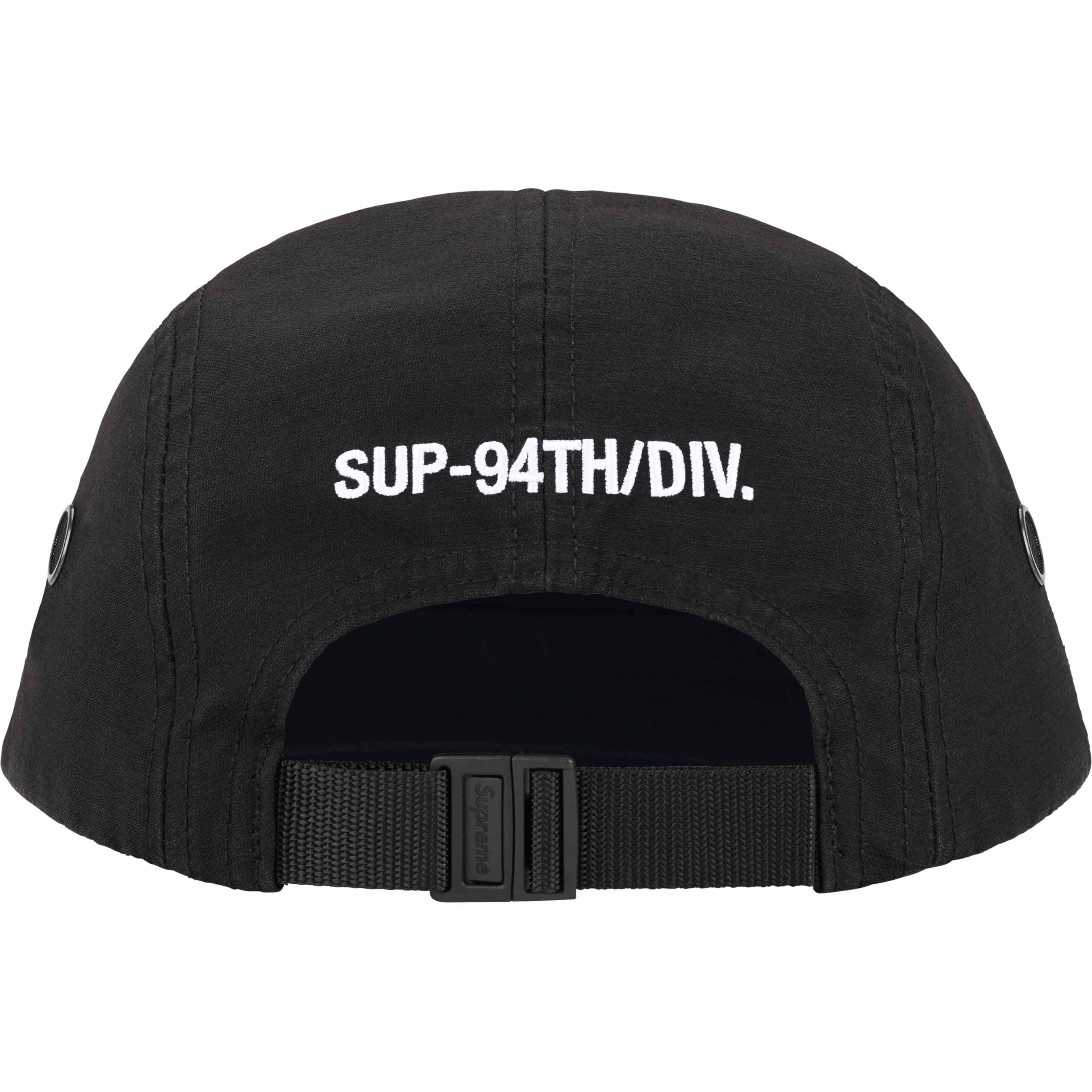 Supreme Military Camp Cap (SS24) - Black - $48