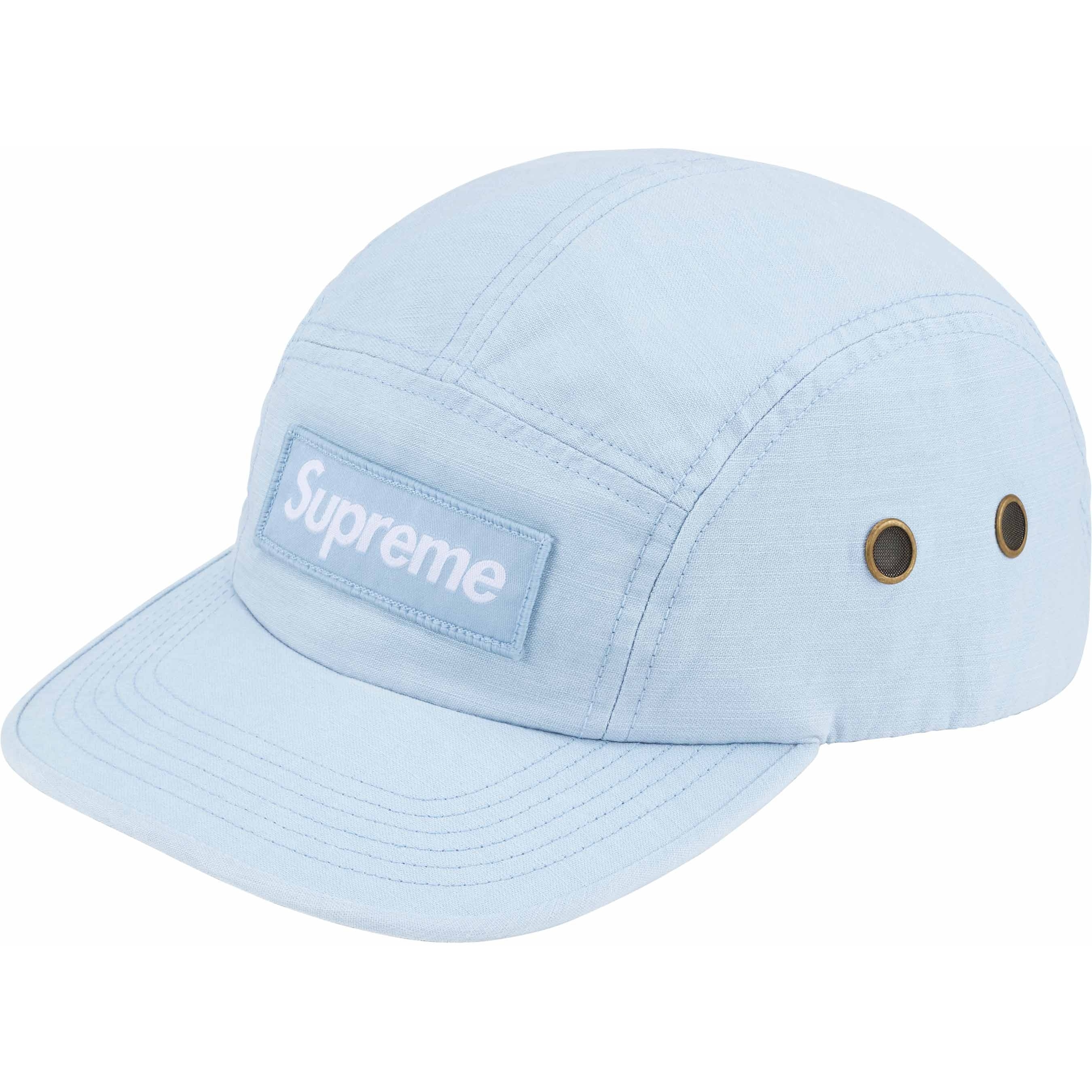 Supreme Military Camp Cap (SS24) - Light Blue - $48