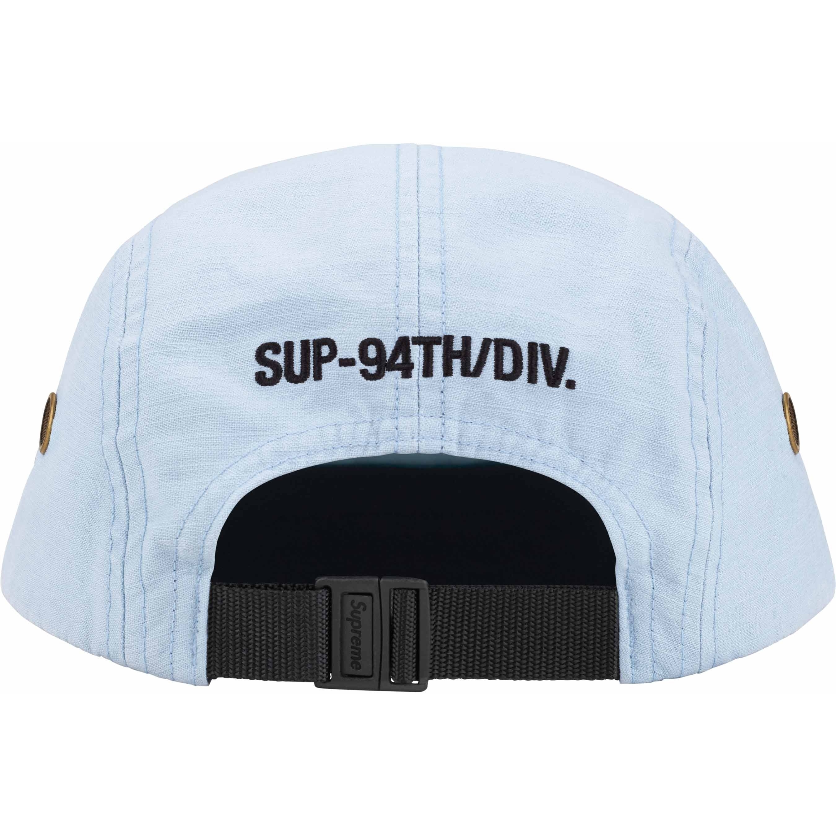 Supreme Military Camp Cap (SS24) - Light Blue - $48