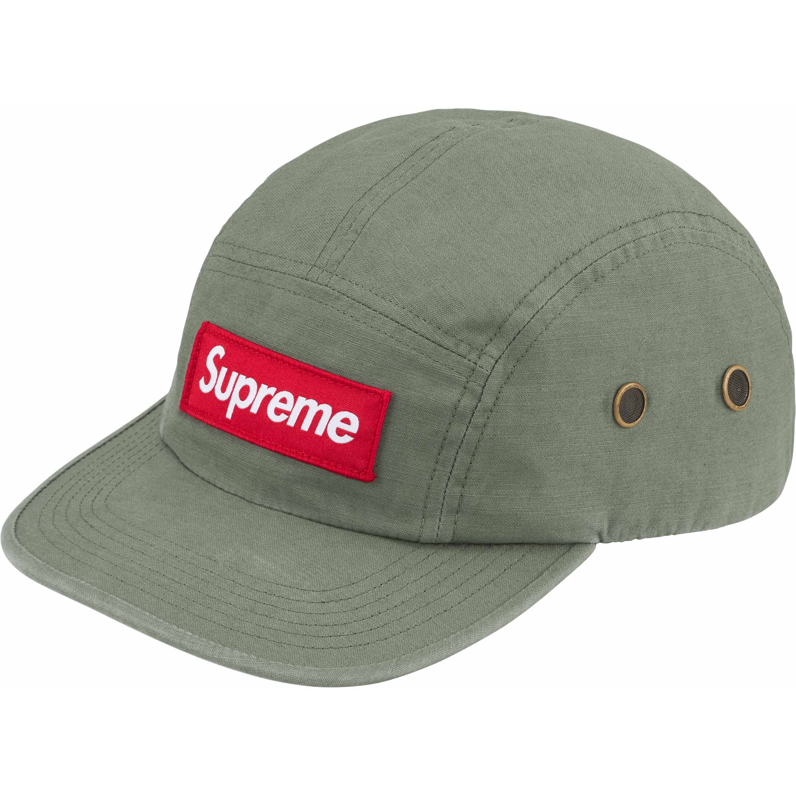 Supreme Military Camp Cap (SS24) - Olive - $48