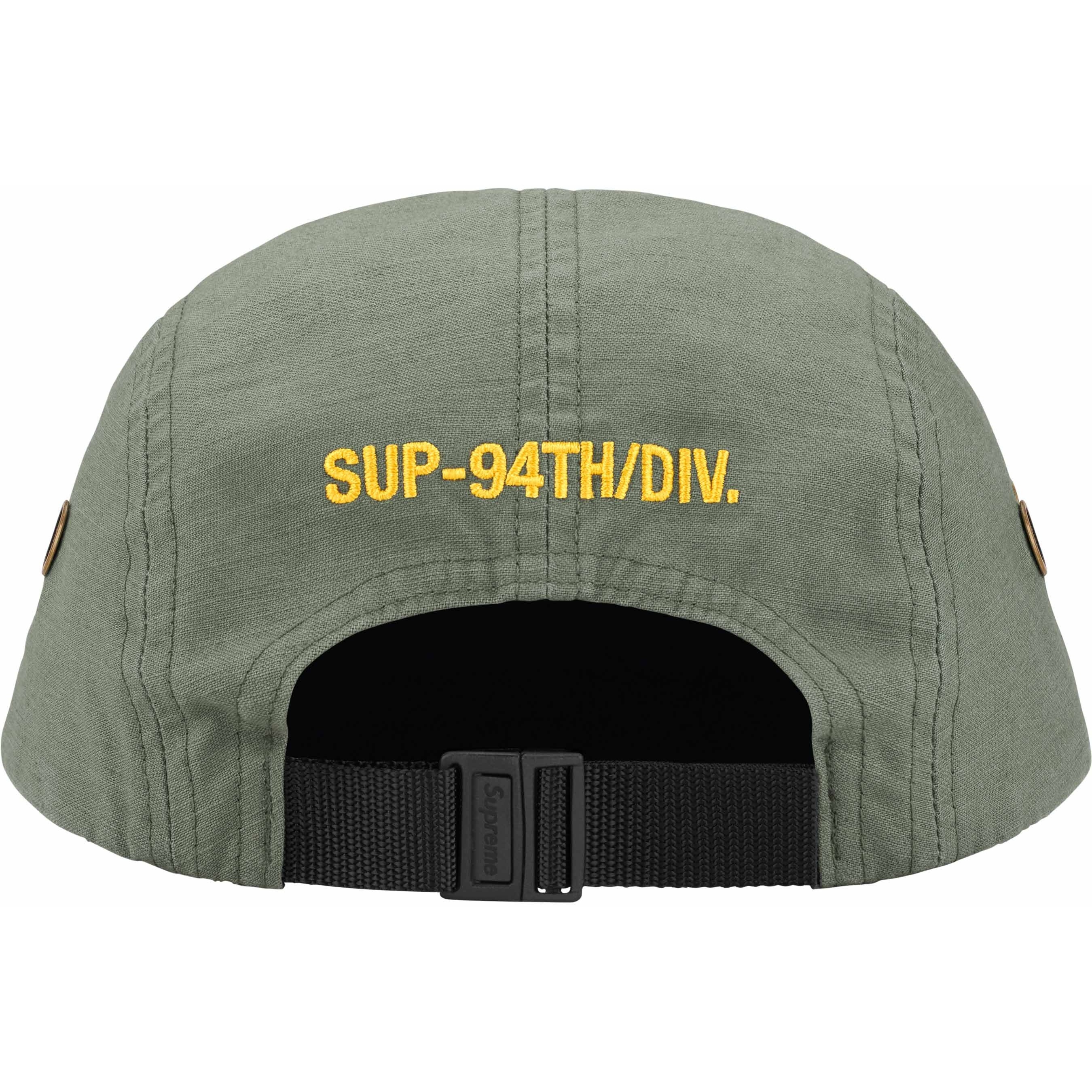 Supreme Military Camp Cap (SS24) - Olive - $48