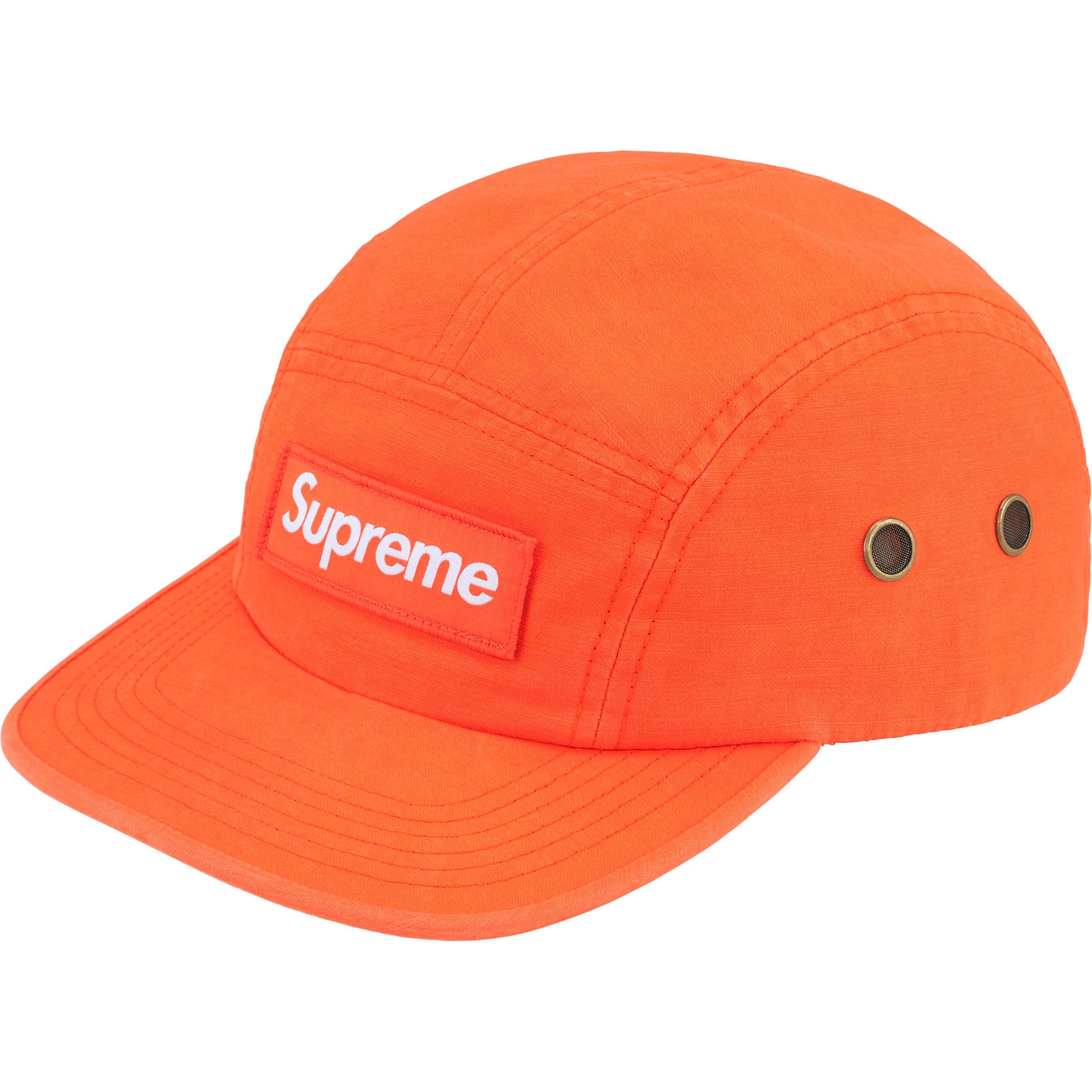 Supreme Military Camp Cap (SS24) - Orange - $48