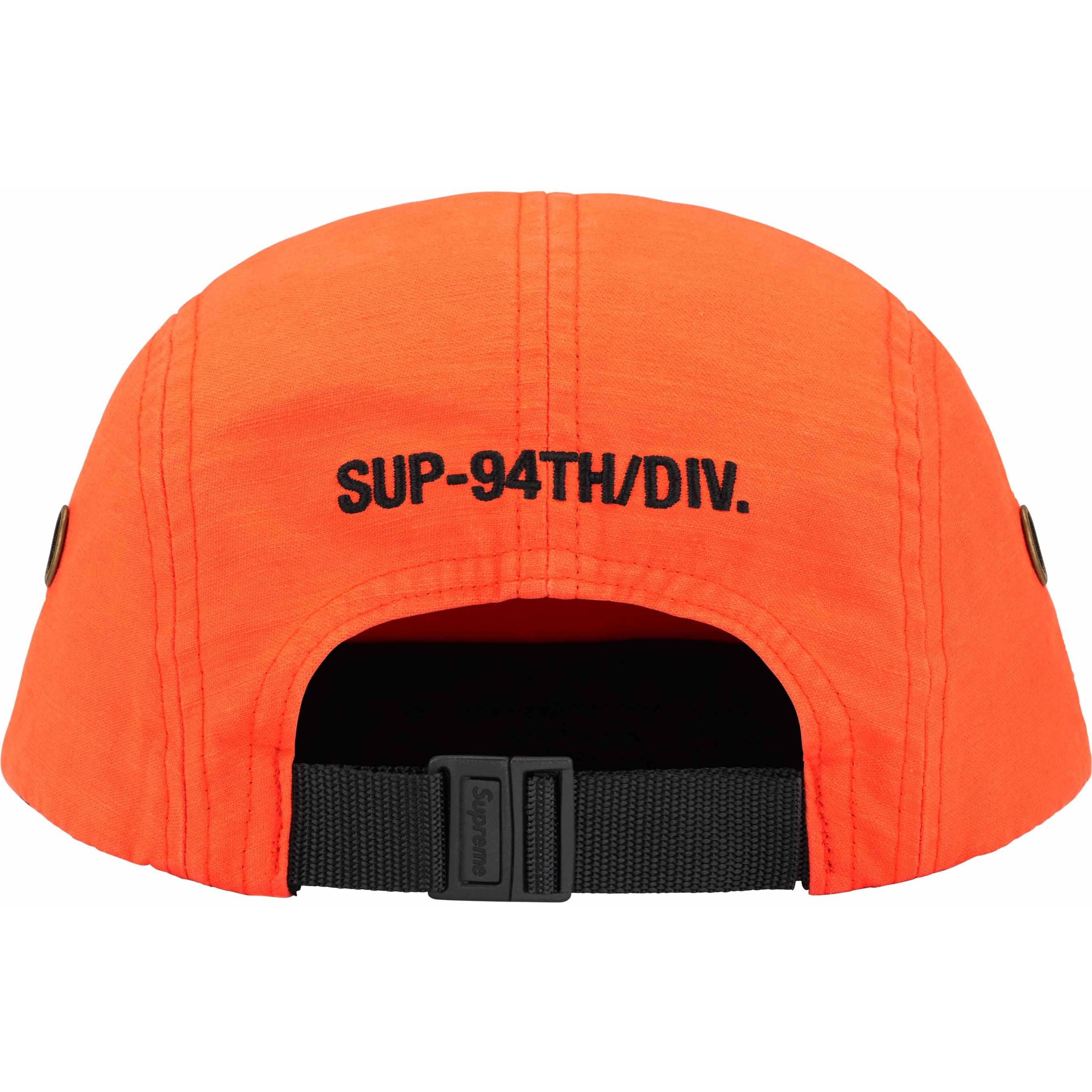 Supreme Military Camp Cap (SS24) - Orange - $48