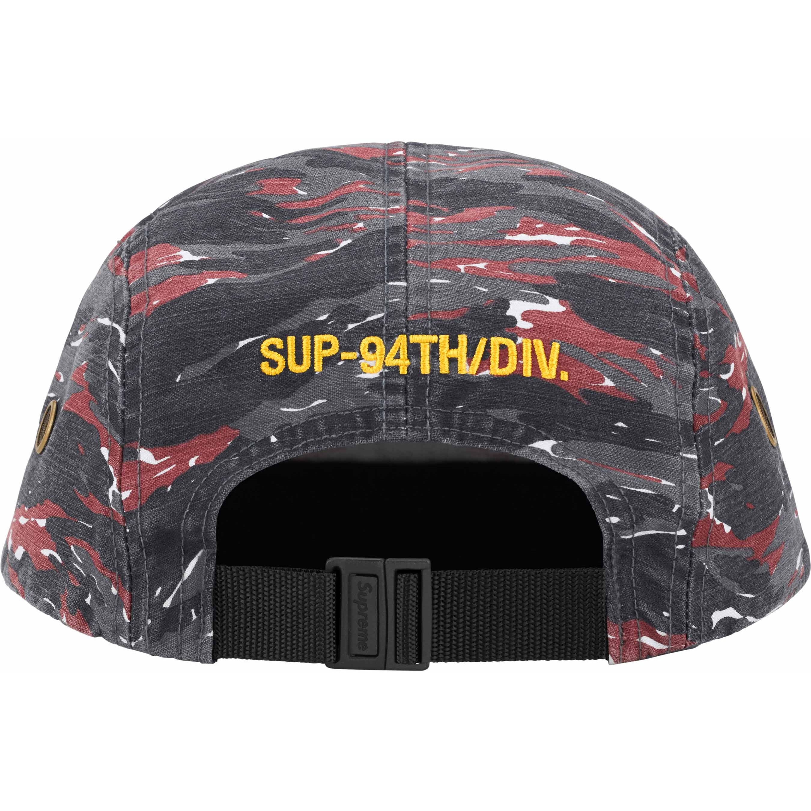 Supreme Military Camp Cap (SS24) - Red Tiger - $48