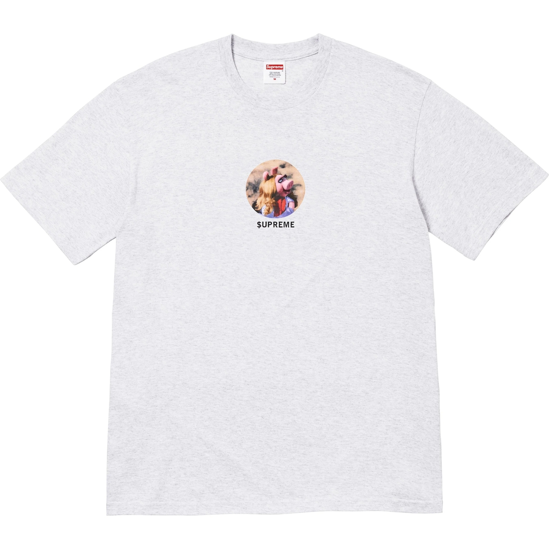 Supreme Miss Piggy Tee (SS24) - Ash Grey - $48