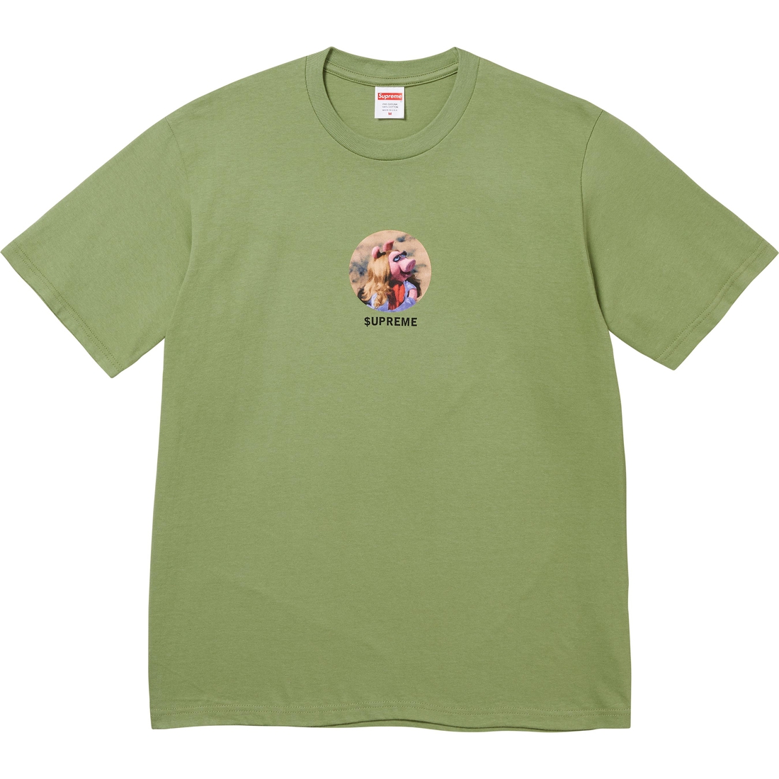Supreme Miss Piggy Tee (SS24) - Moss - $48