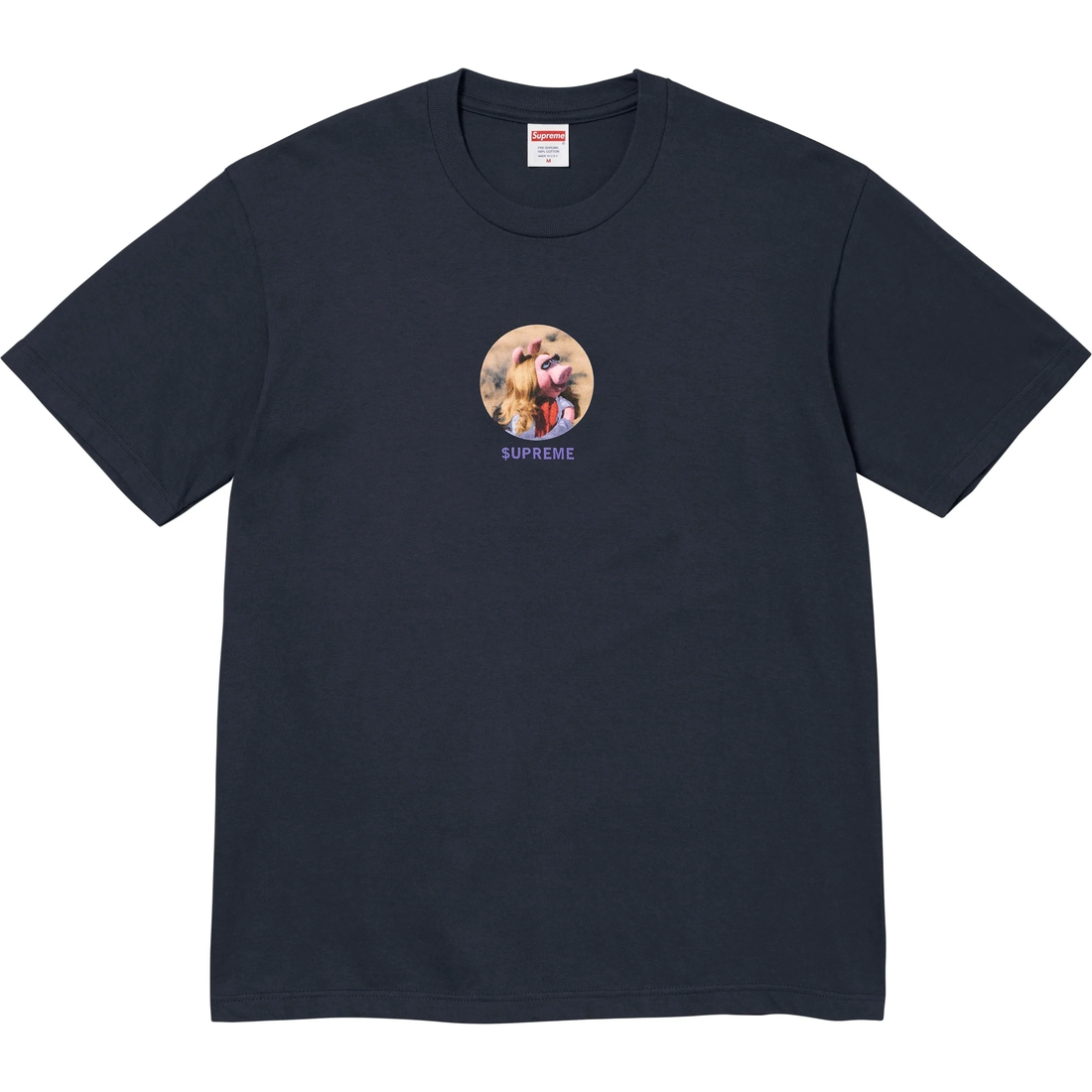 Supreme Miss Piggy Tee (SS24) - Navy - $48