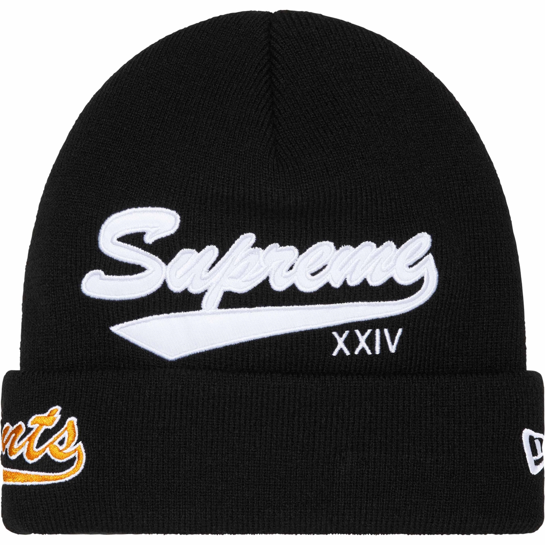 Supreme New Era Salvation Beanie (SS24) - Black - $40