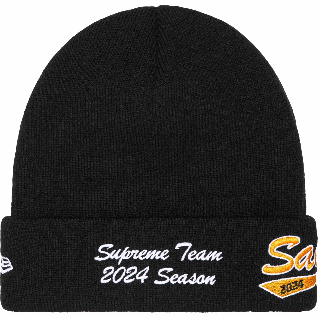 Supreme New Era Salvation Beanie (SS24) - Black - $40