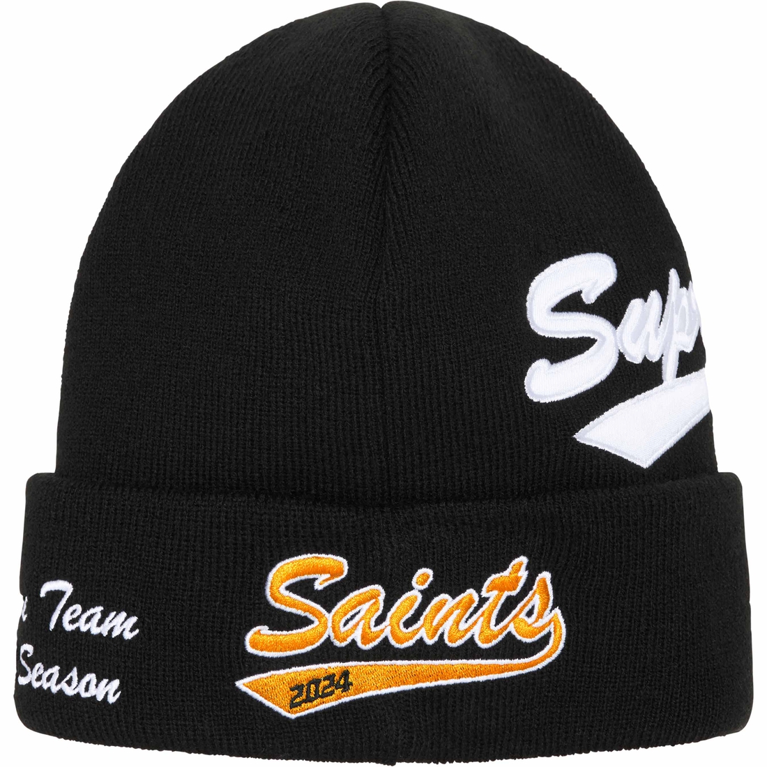 Supreme New Era Salvation Beanie (SS24) - Black - $40