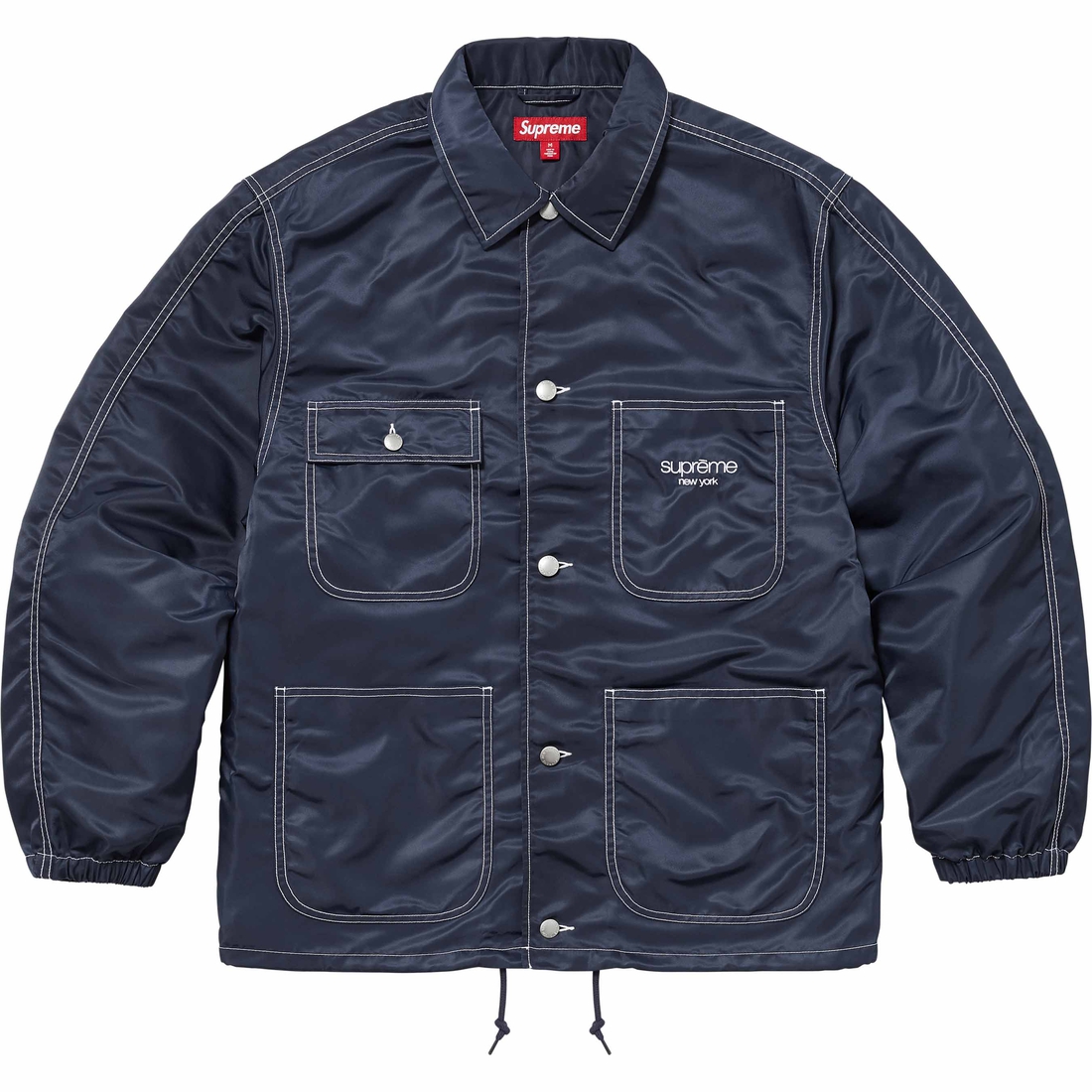 Supreme Nylon Chore Coat (SS24) - Navy - $188