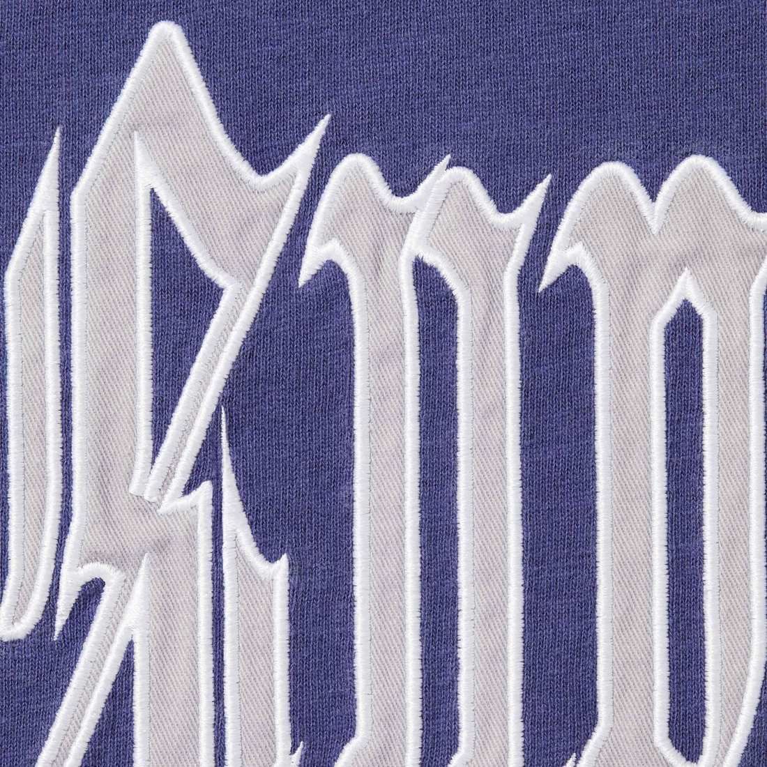 Supreme Old English S S Top (SS24) - Washed Navy - $78