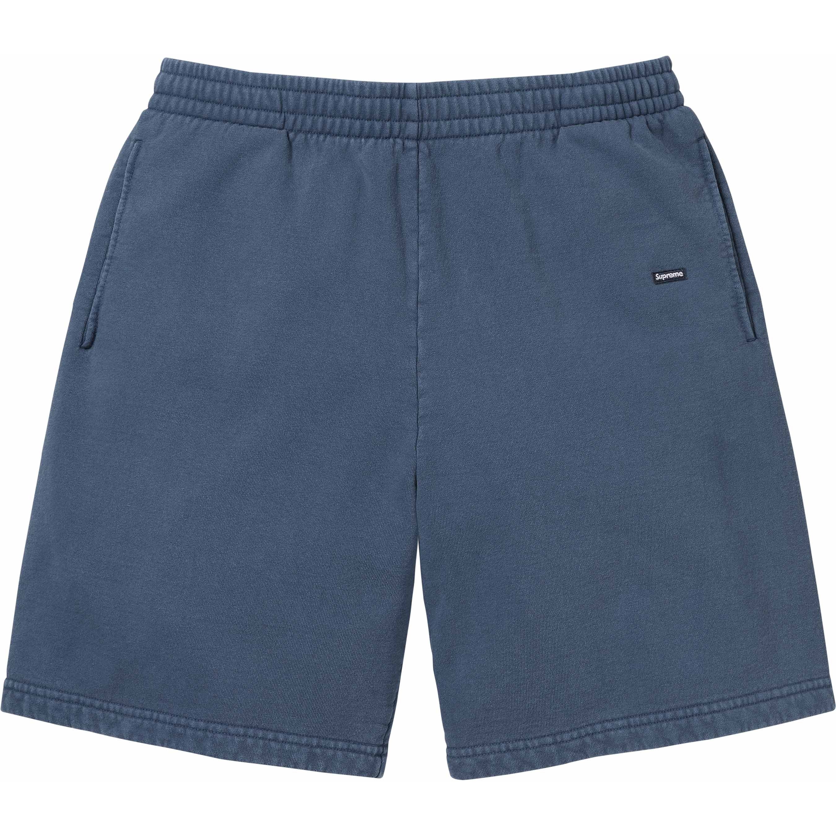 Supreme Overdyed Small Box Sweatshort (SS24) - Dark Slate - $118
