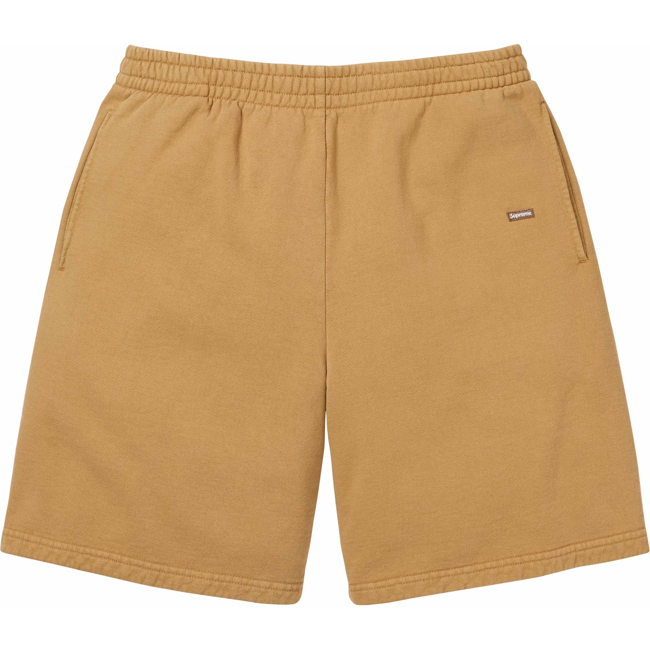 Supreme Overdyed Small Box Sweatshort (SS24) - Sand - $118